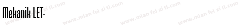 Mekanik LET字体转换